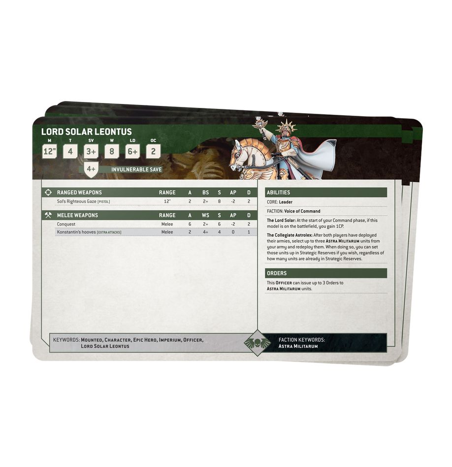 Astra Militarum - Data Cards