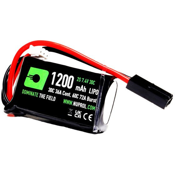 LiPo PEQ Battery 1200mAh-7.4v-30C - Small Tamiya