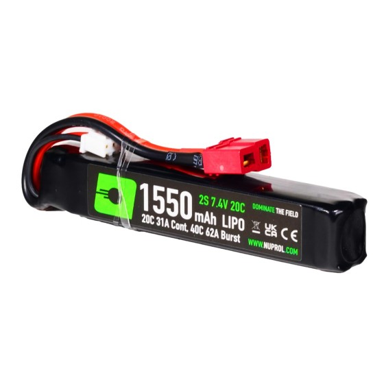 LiPo Battery 1550mAh 7.4v 20c Deans