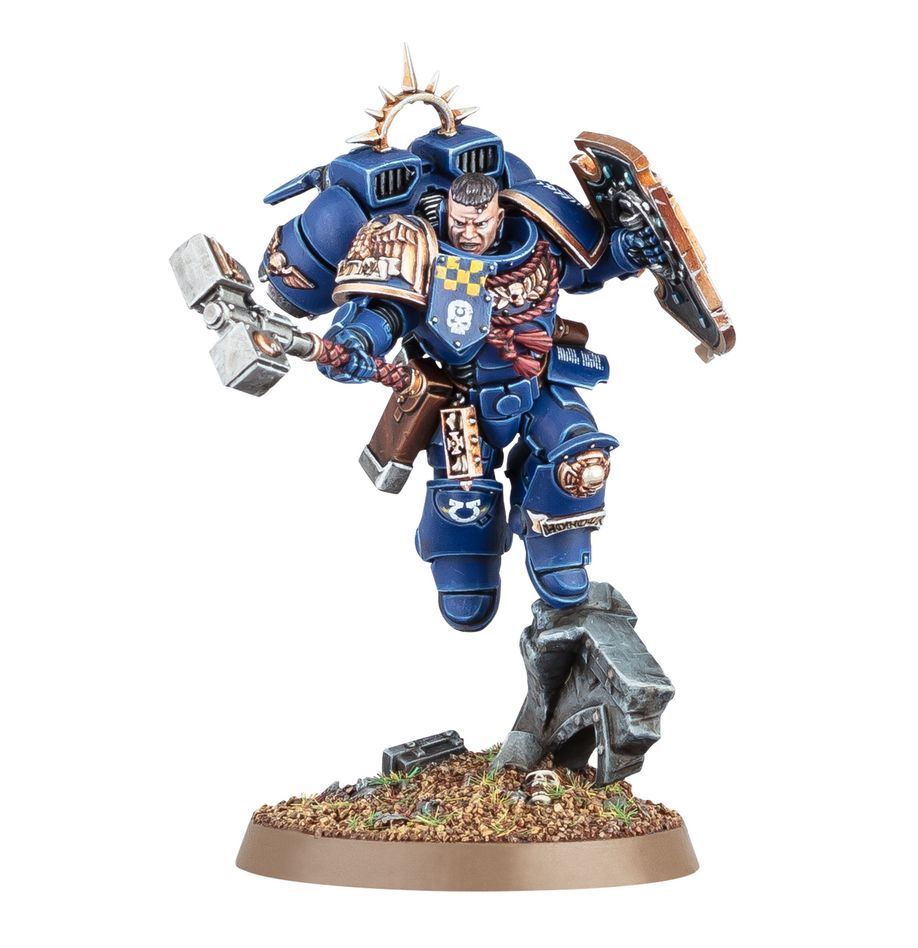 Space Marines - Captain with jump pack and relic shield