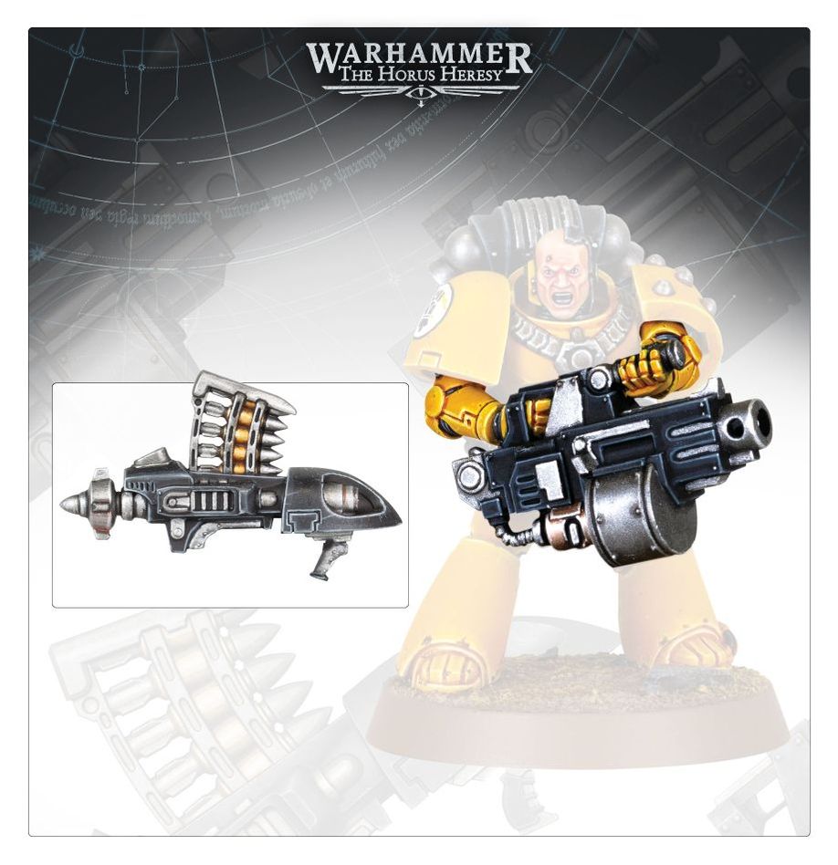 Horus Heresy - Heavy Weapons Upgrade Set - Missile launchers and heavy bolters