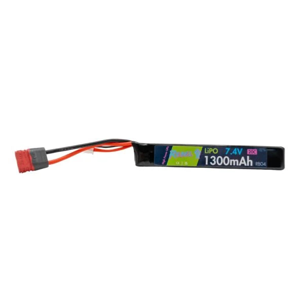 Rebel Battery - 1300mAh Lipo 7.4V 20C Stick - Deans