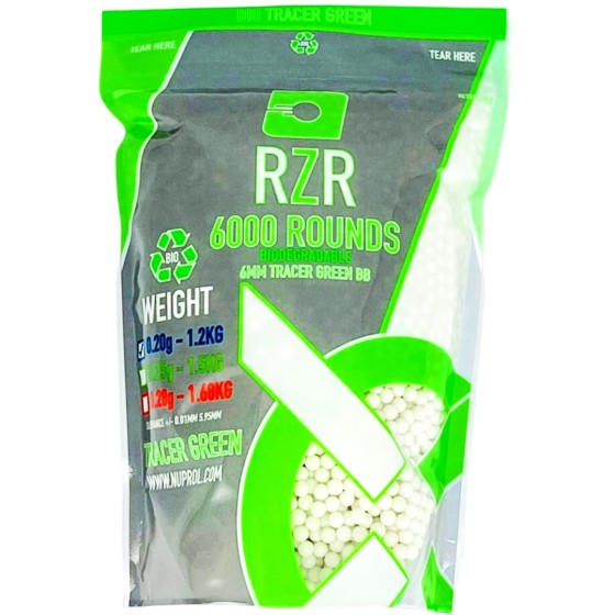 RZR Airsoft BBs 6000R (BIO-TCR - 0.20g)