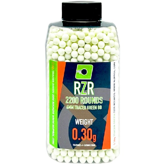 RZR Airsoft BBs 2200R (TCR-GRN - 0.30g)