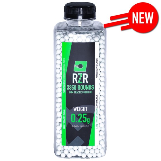 RZR Tracer Airsoft BBs (3350R) 0.25g - Green
