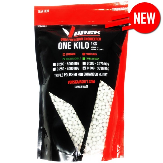 6mm Precision Bio Airsoft BBs (1KG) 0.30g
