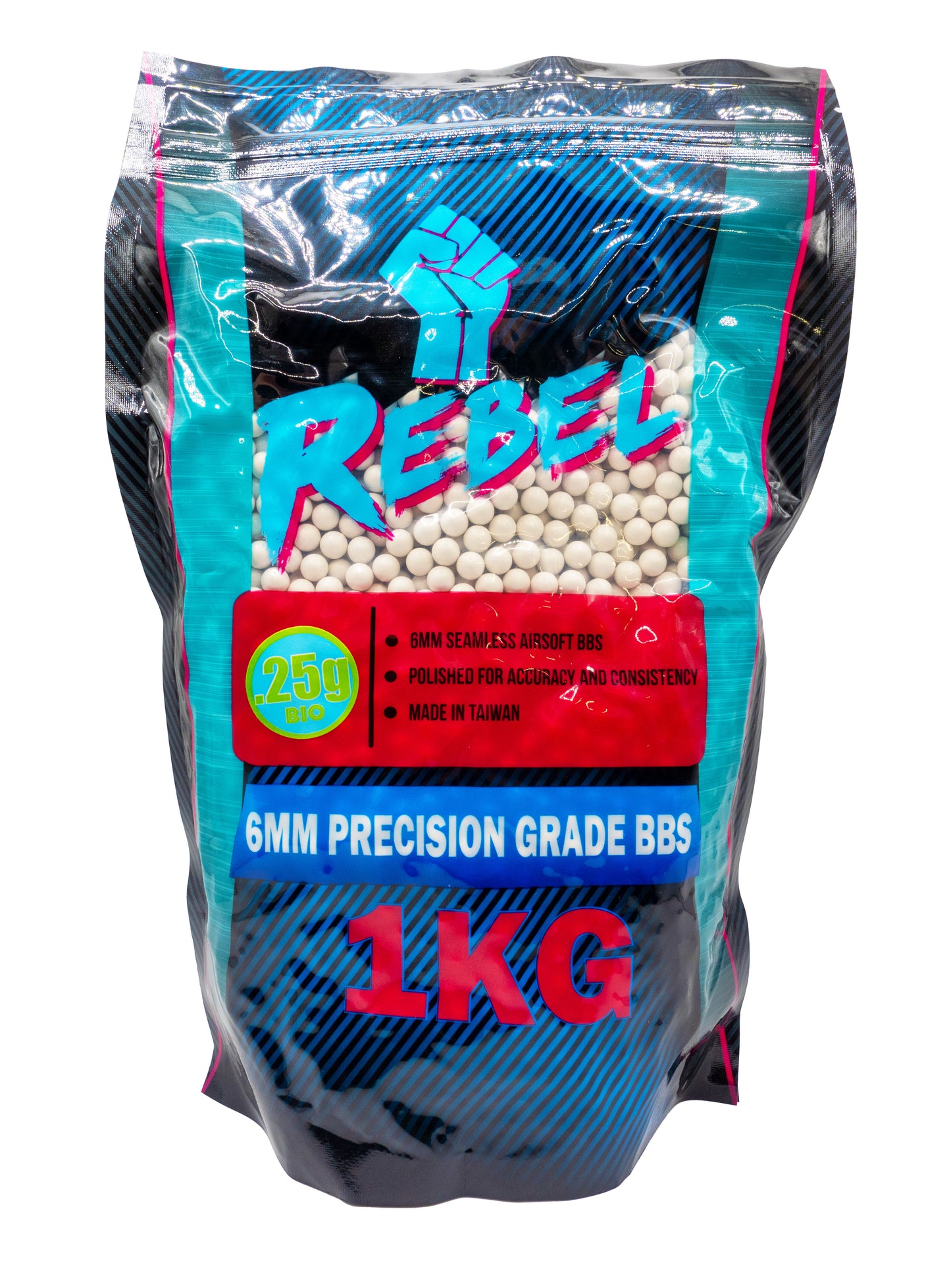 Rebel Precision BIO 6mm BBs 1kg Bag - 0.2g