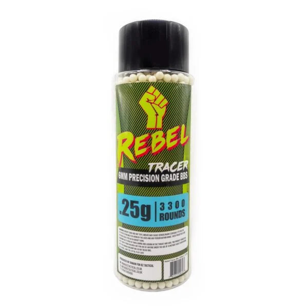 Rebel Precision 6mm Tracer BBs 3300ct Bottle - 0.25g