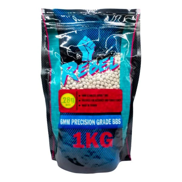 Rebel Precision BIO 6mm BBs 1kg Bag - 0.28g