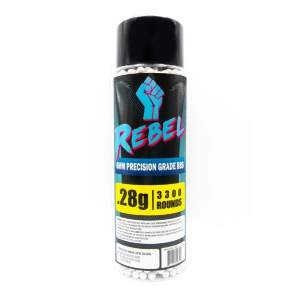 Rebel Precision 6mm BBs 3300ct Bottle - 0.28g