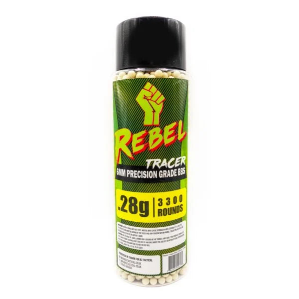 Rebel Precision 6mm Tracer BBs 3300ct Bottle - 0.28g