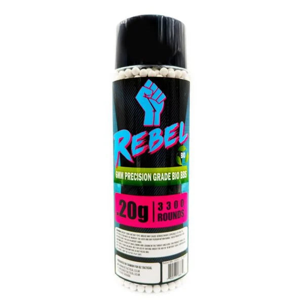 Rebel Precision 6mm BIO BBs 3300ct Bottle - 0.20g