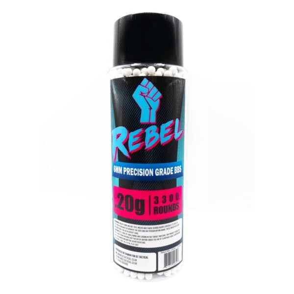 Rebel Precision 6mm BBs 3300ct Bottle - 0.20g