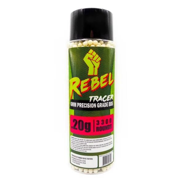 Rebel Precision 6mm Tracer BBs 3300ct Bottle - 0.20g