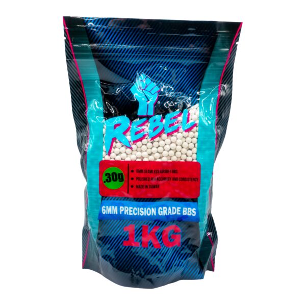 Rebel Precision 6mm BBs 1kg Bag - 0.30g