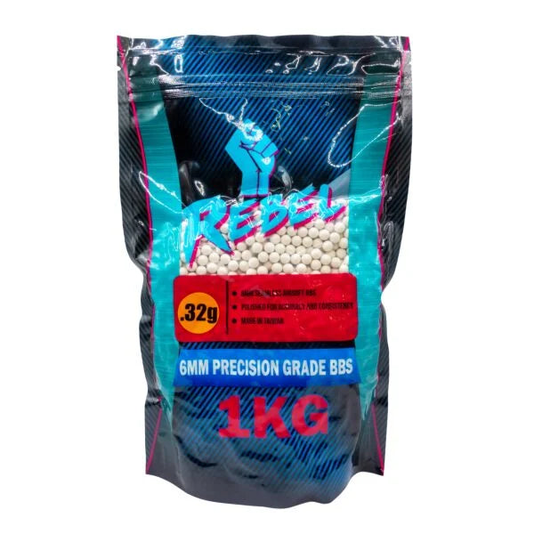 Rebel Precision 6mm BBs 1kg Bag - 0.32g
