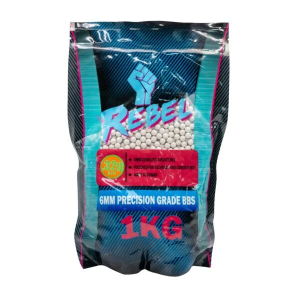 Rebel Precision 6mm BBs 1kg BIO Bag - 0.32g