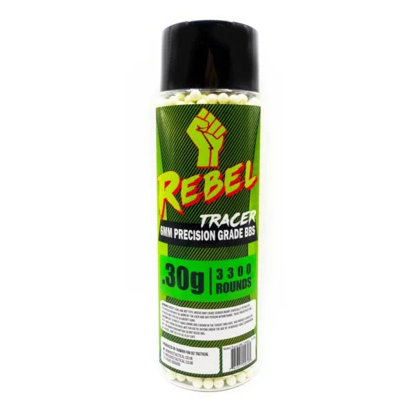 Rebel Precision 6mm Tracer BBs 3300ct Bottle - 0.30g
