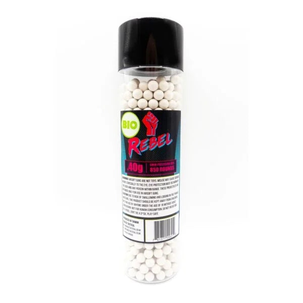 Rebel Precision Heavyweight BIO 6mm BBs 850pcs Bottle - 0.40g