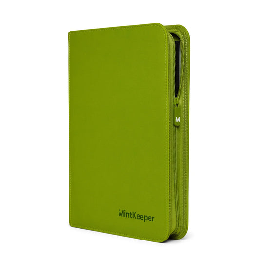 9 pocket trading card binder - mint keeper - GREEN