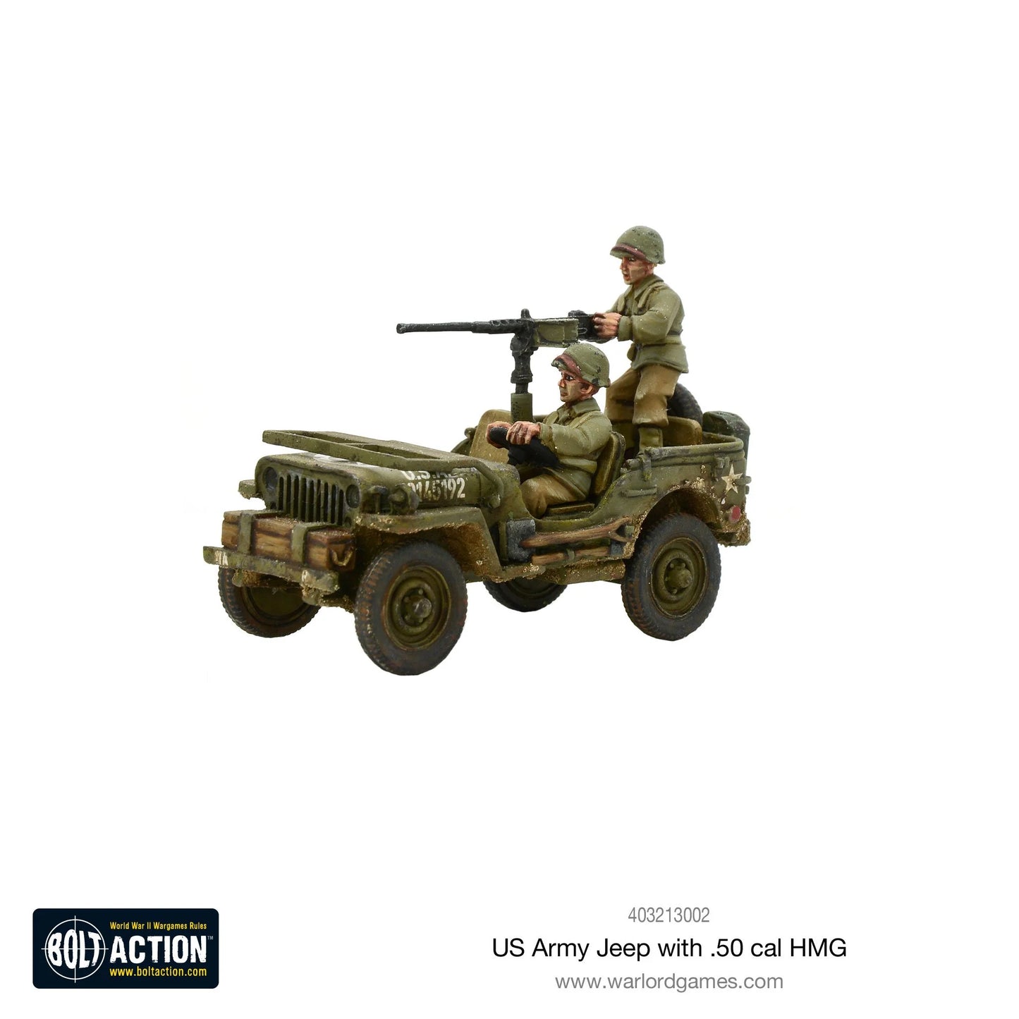 Konflikt 47 / Bolt Action - US Army Jeep with 50 Cal HMG