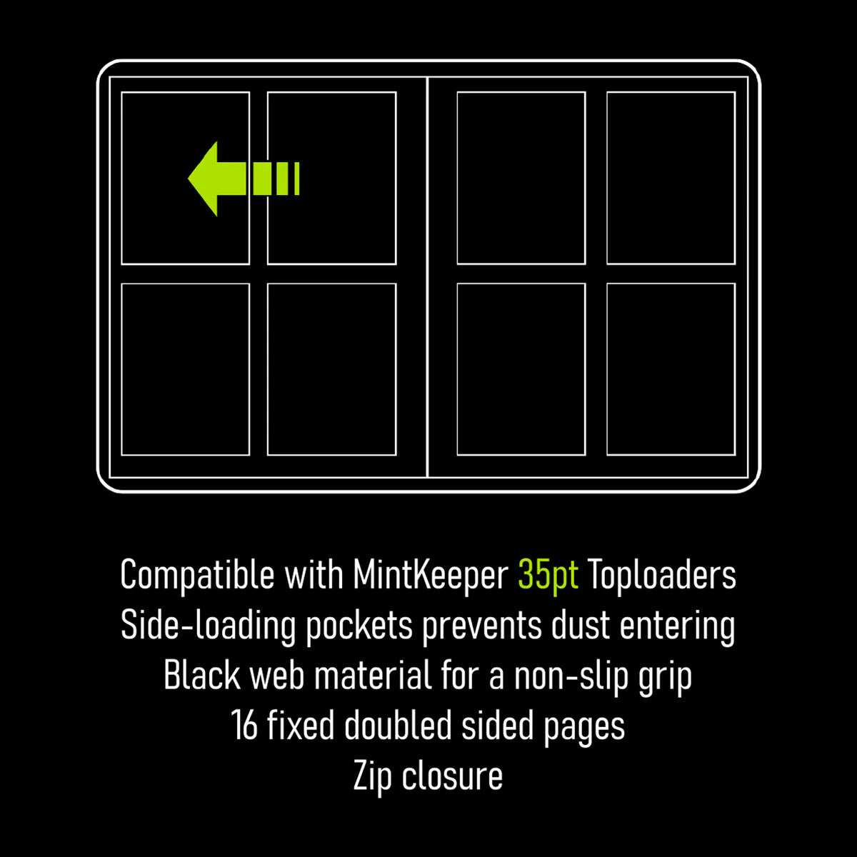 Card Binder For Top Loaders 4 Pocket