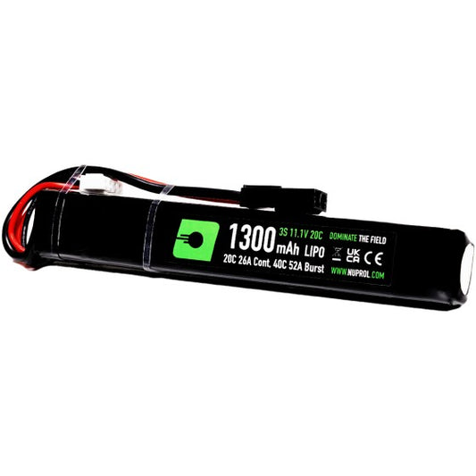 LiPo Battery 1300mAh 11.1v 20c (STK) Small Tamiya