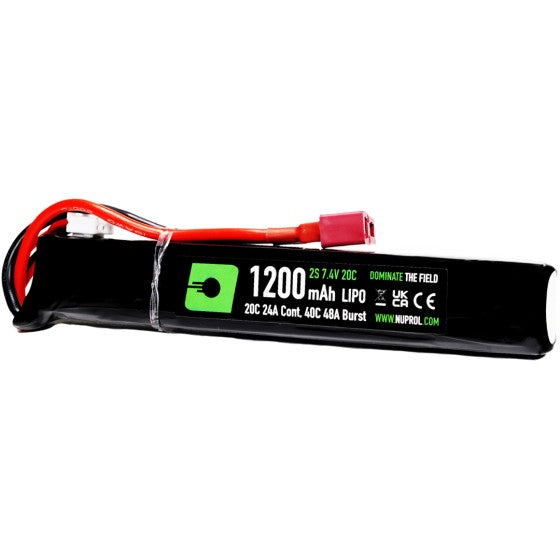 LiPo Battery 1200mAh 7.4v 20c (STK) Deans - Deans