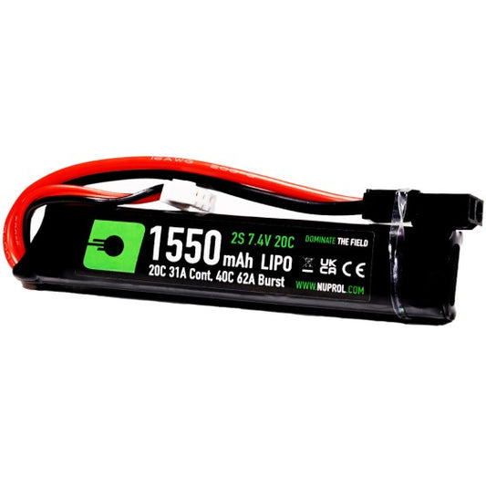 LiPo Battery 1550mAh 7.4v 20c Small Tamiya
