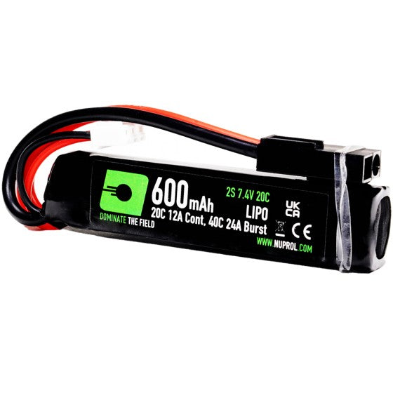LiPo 600mAh PDW Battery 7.4v-20C - Small Tamiya