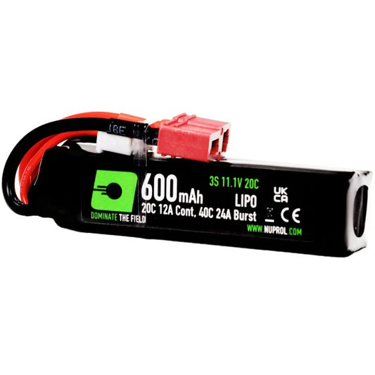 LiPo 600mAh PDW Battery 11.1v-20C - Deans
