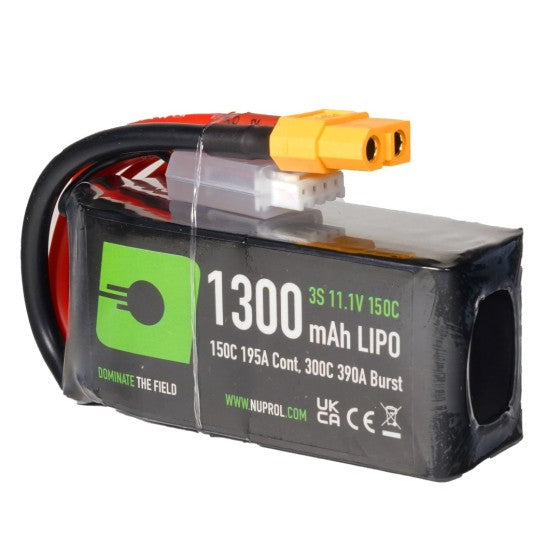 LiPo Battery 1300mAh 11.1v 150c (STK-Alu|XT60)