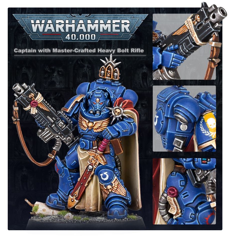 Space Marines - Captain with Master-Crafter Bolt Rifle