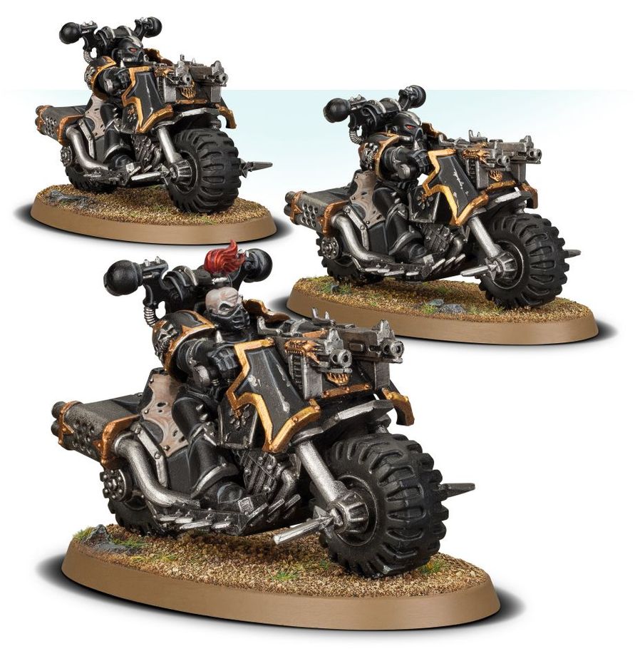 Chaos space marines - Bikers