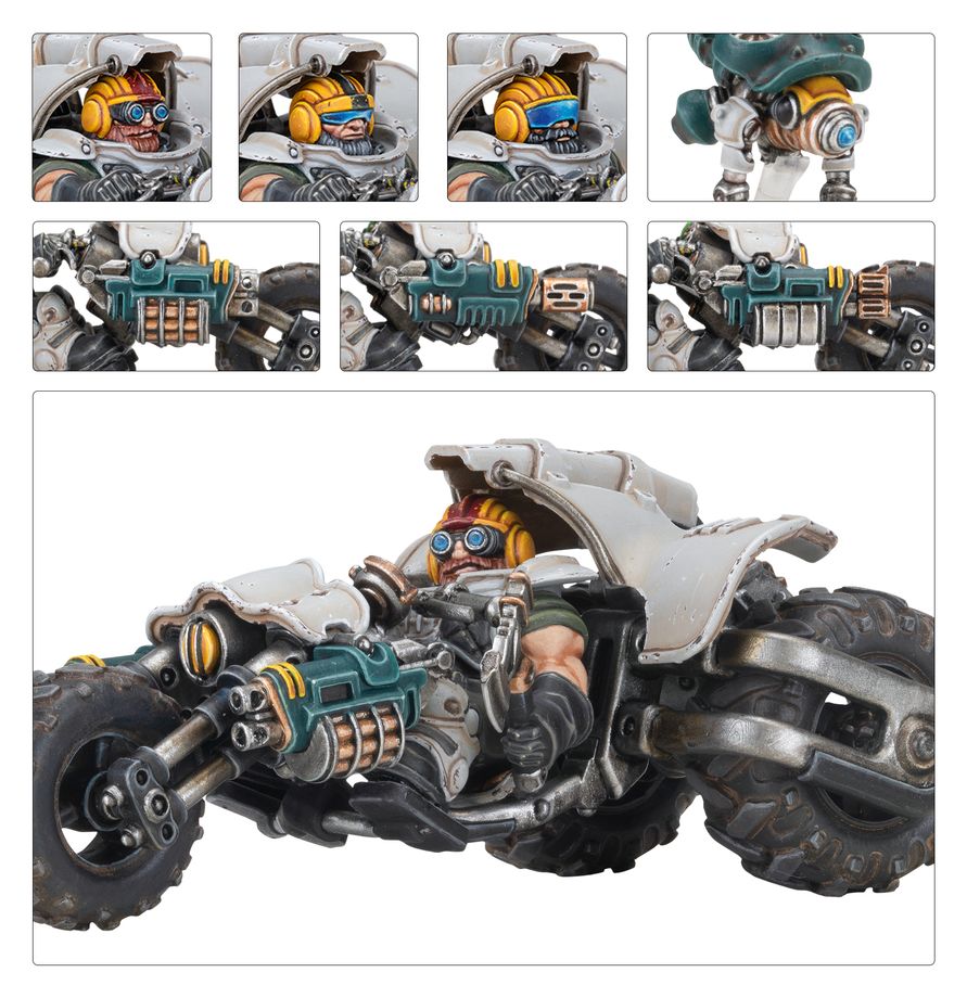Necromunda - Ironhead Squat Svenotar Scout Trikes
