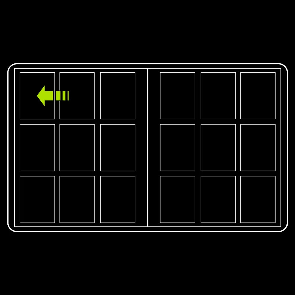 4 pocket - trading card binder - mint keeper - AQUA