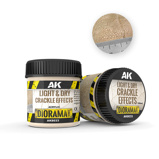 AK Diorama - Light & Dry Crackle Effects