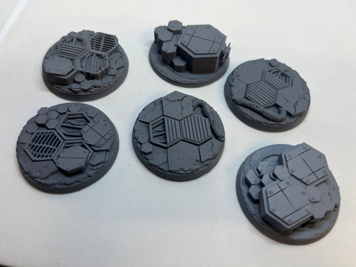 40mm HEX Style Bases SET of x3