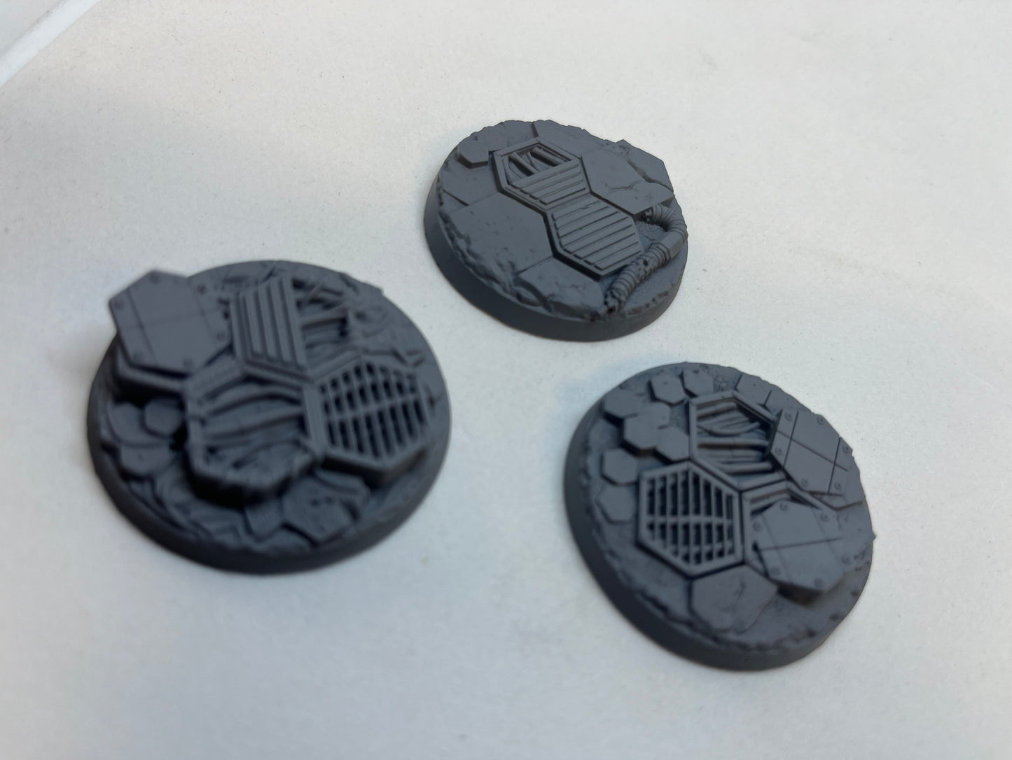 40mm HEX Style Bases SET of x3
