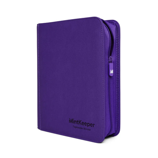 4 pocket - TOP LOADER binder - mint keeper - PURPLE