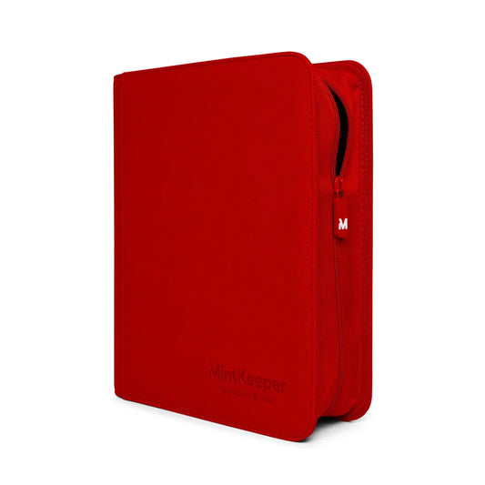 4 pocket - TOP LOADER binder - mint keeper - RED
