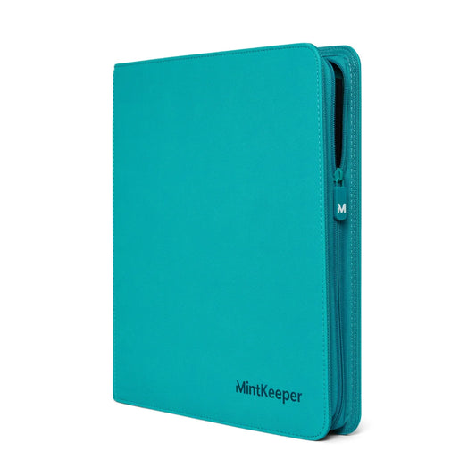 12 pocket - trading card binder - mint keeper - AQUA