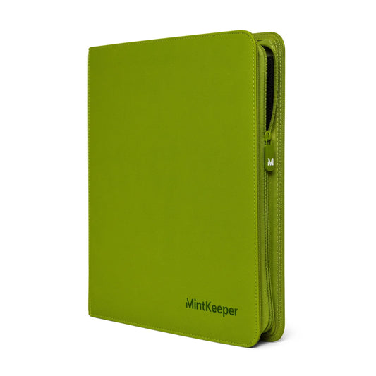 12 pocket - trading card binder - mint keeper - GREEN