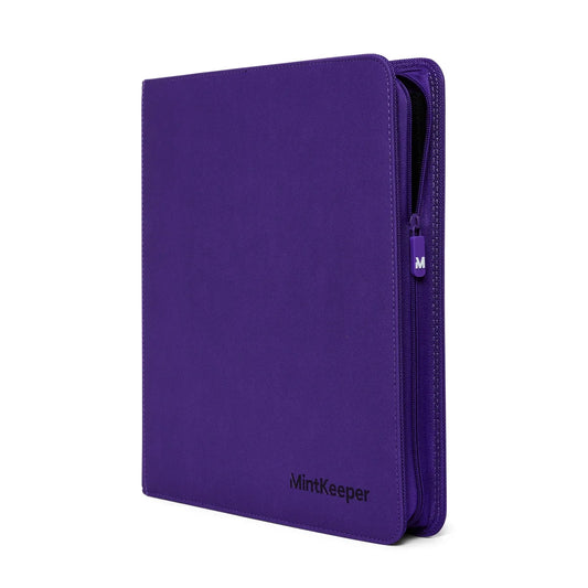 12 pocket - trading card binder - mint keeper - PURPLE