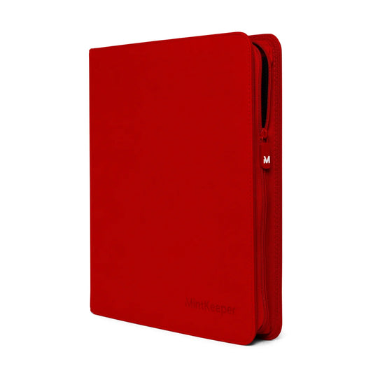 12 pocket - trading card binder - mint keeper - RED