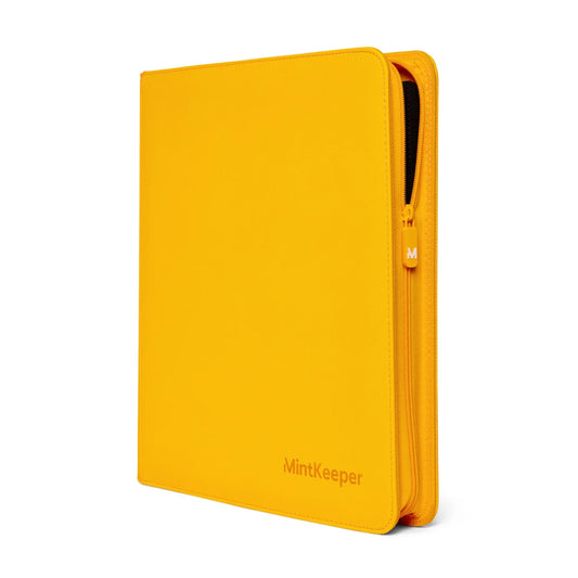 12 pocket - trading card binder - mint keeper - YELLOW
