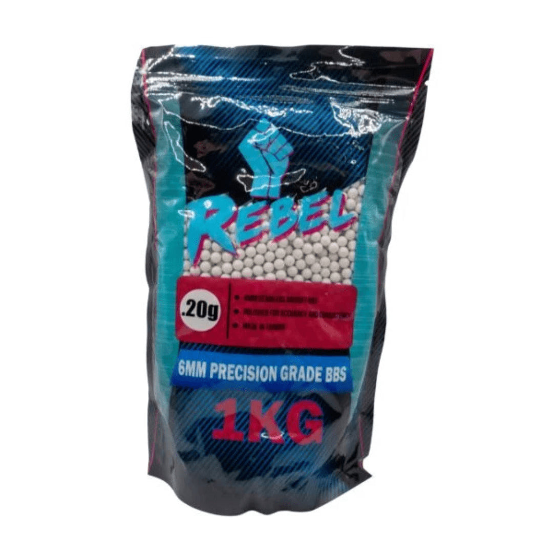 Rebel Precision 6mm BBs 1kg Bag – 0.20g