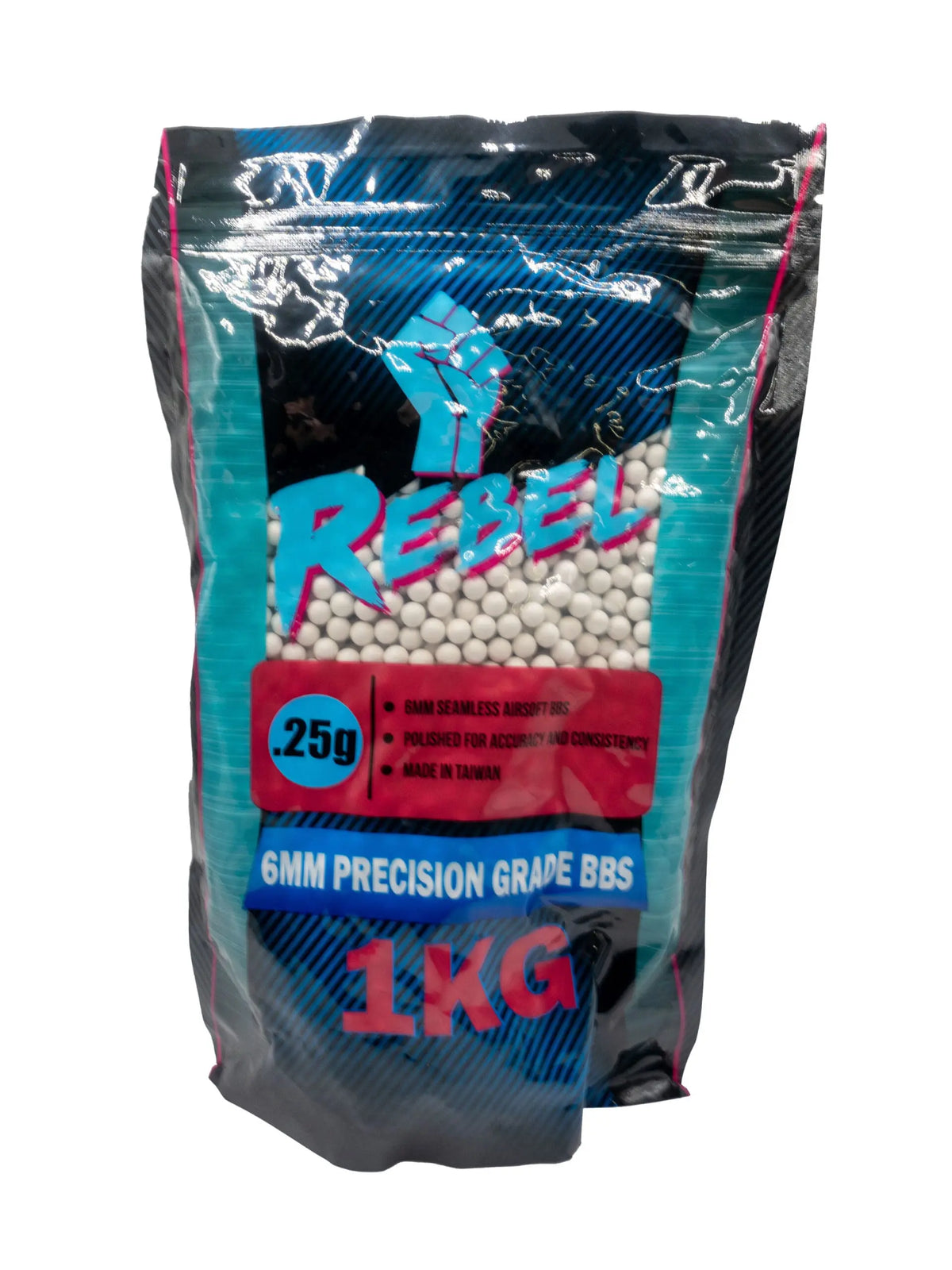 Rebel Precision 6mm BBs 1kg Bag – 0.25g