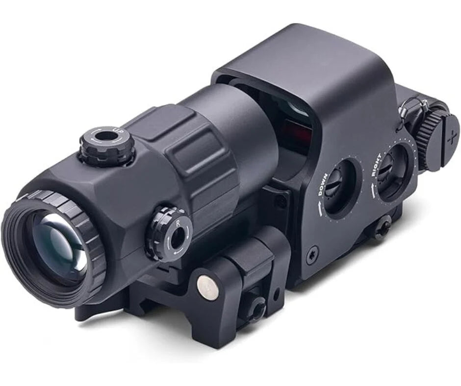 Rebel HHS Red/Green Airsoft Holographic Hybrid Sight EXPS with G43 Magnifier - Black