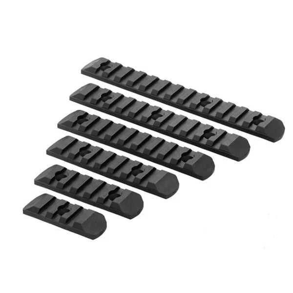 Rebel Keymod/MLOK 6 Piece Polymer Rail Set - Black